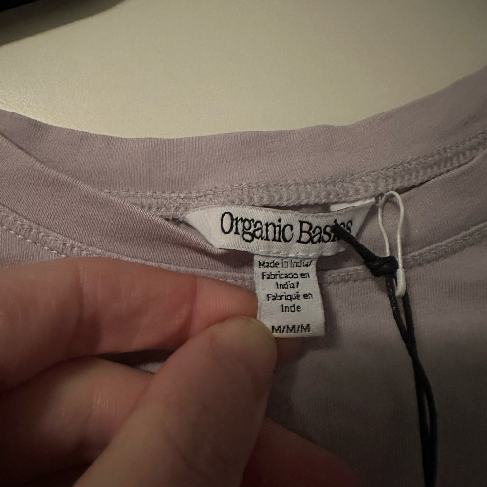 Organic Basics Classic Lilac Crop Top - Picture 4 of 6